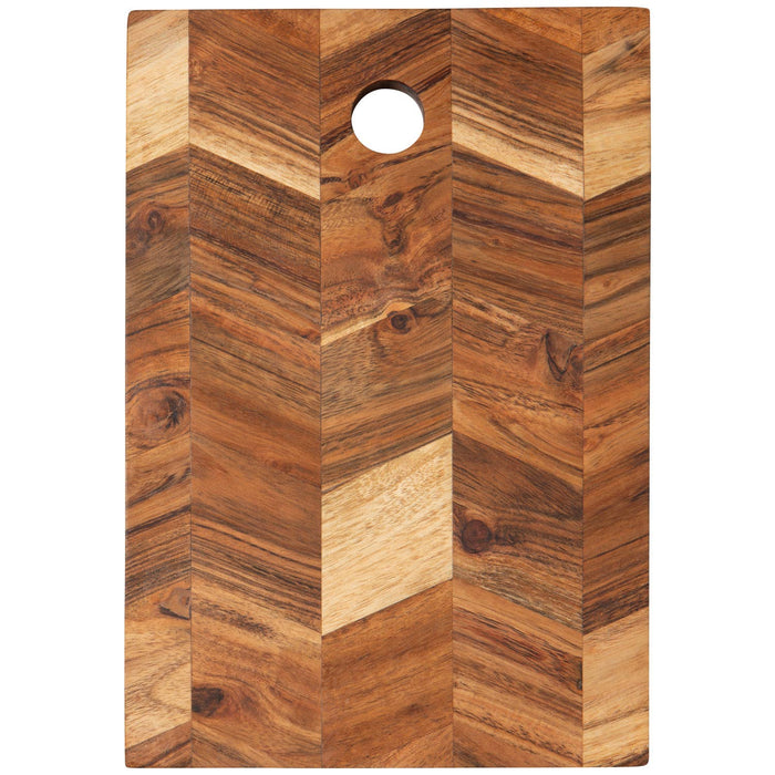 10" Acacia Chevron Serving Board
