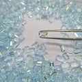 10 Pcs Natural Aquamarine Calibrated Rectangle Emerald Cut | Faceted Flawless - The LabradoriteKing