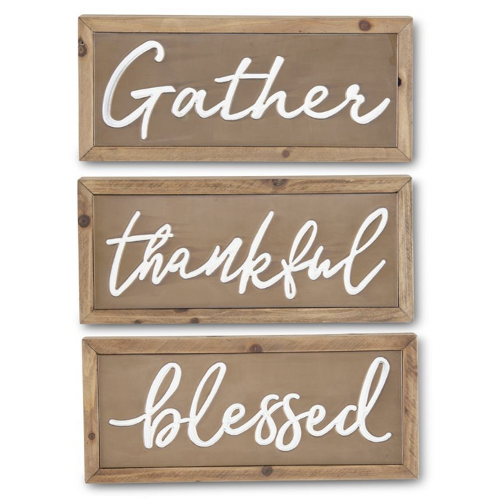 11.5" Copper Wall Sign Gather