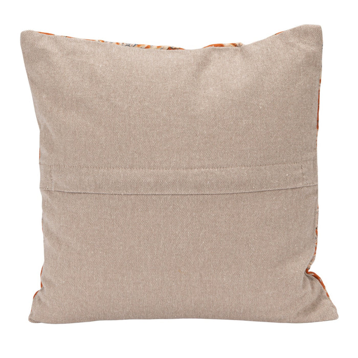12" Floral Kantha Stitch Pillow