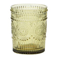 12oz Embossed Drinking Glass