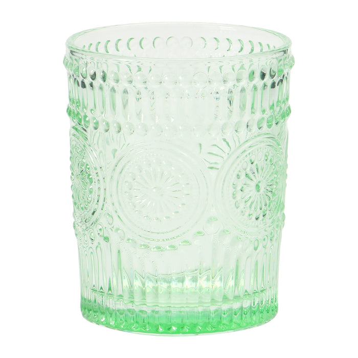 12oz Embossed Drinking Glass