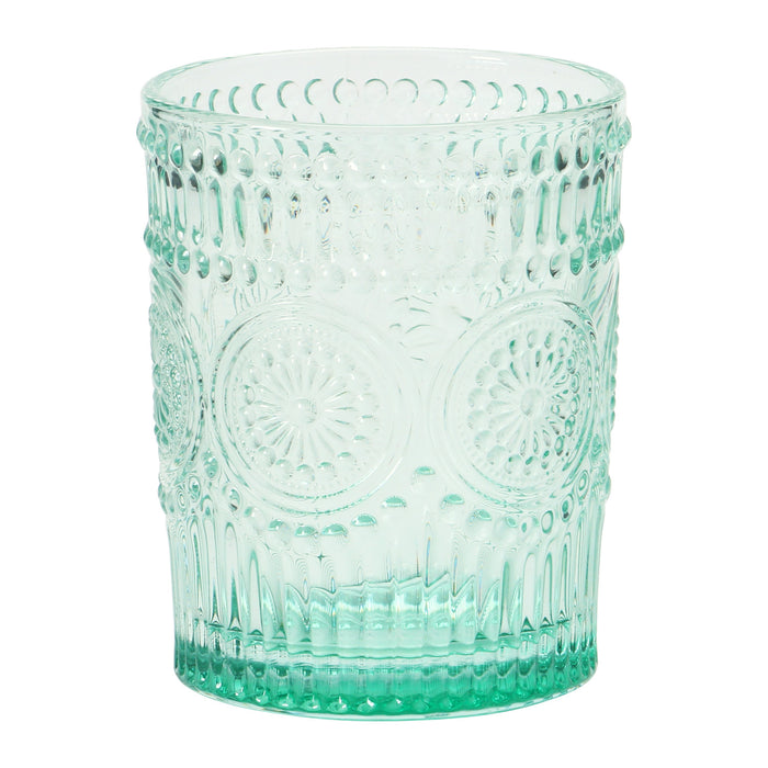 12oz Embossed Drinking Glass