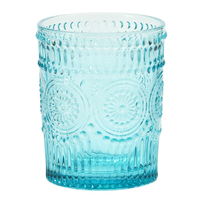 12oz Embossed Drinking Glass