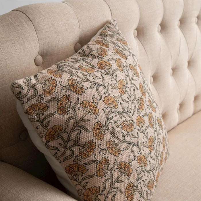 18" Dandelion Block Print Pillow