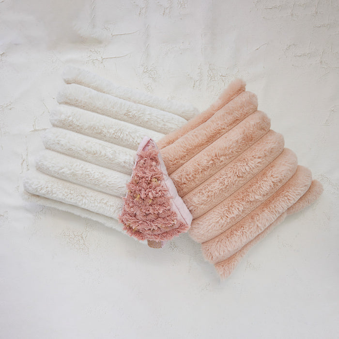 18" Square Faux Fur Pillow