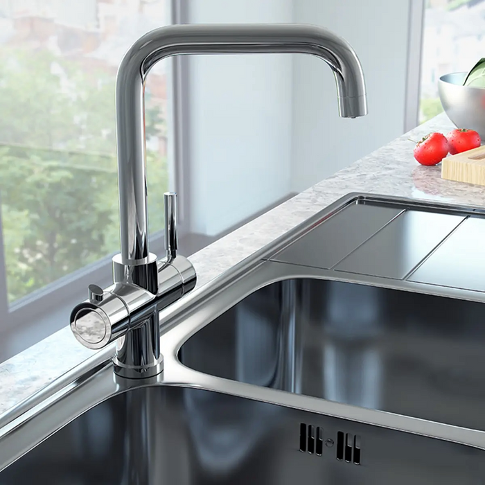 3 in 1 Boiling Water Tap Only - D Spout - Chrome