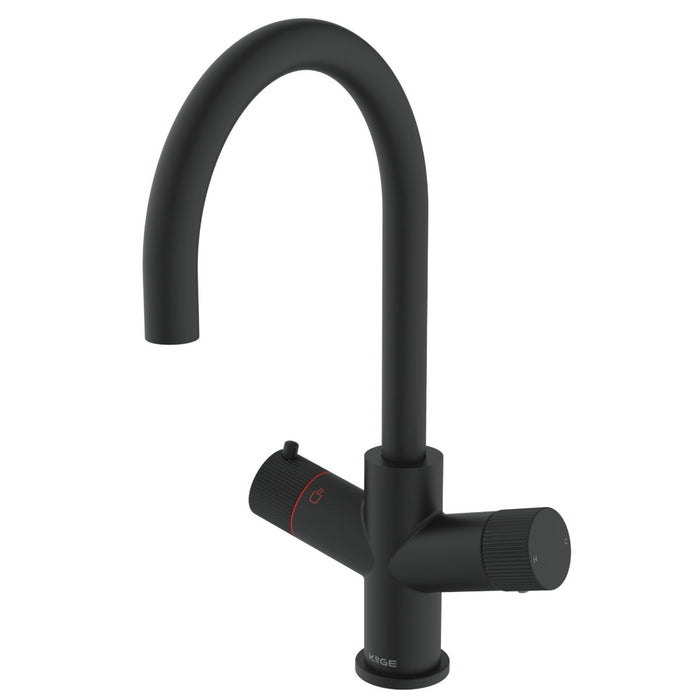 3 in 1 Boiling Water Tap Only U Spout - Black