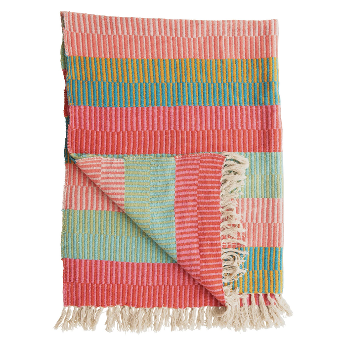 50x60" Multicolor Throw w/ Tassels
