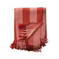 60x50" Pink Two-Tone Woven Throw