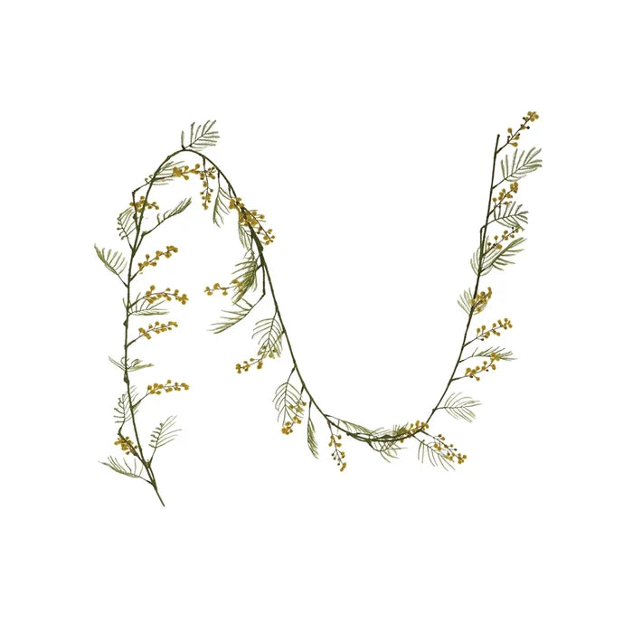 72" Faux Yellow Flower Garland