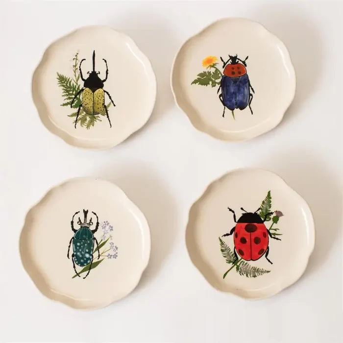 8" Botanical Beetle Plate