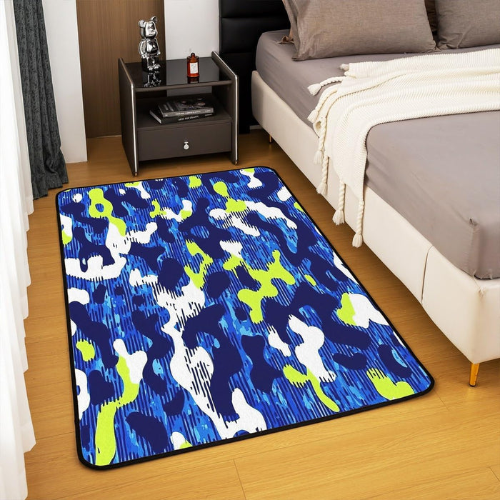 Abstract Geometric Military Style Area Rug