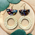 Acrylic Beach Hoops Earrings — Tracy Lynn Designs