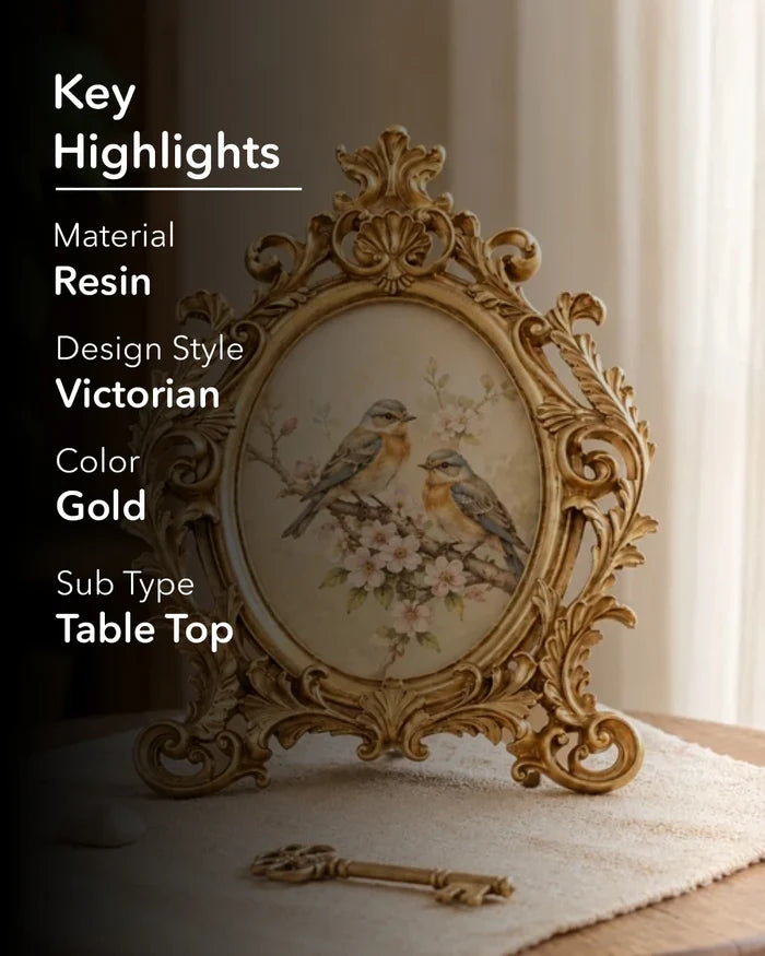 Ada - Oval Victorian Photo Frame
