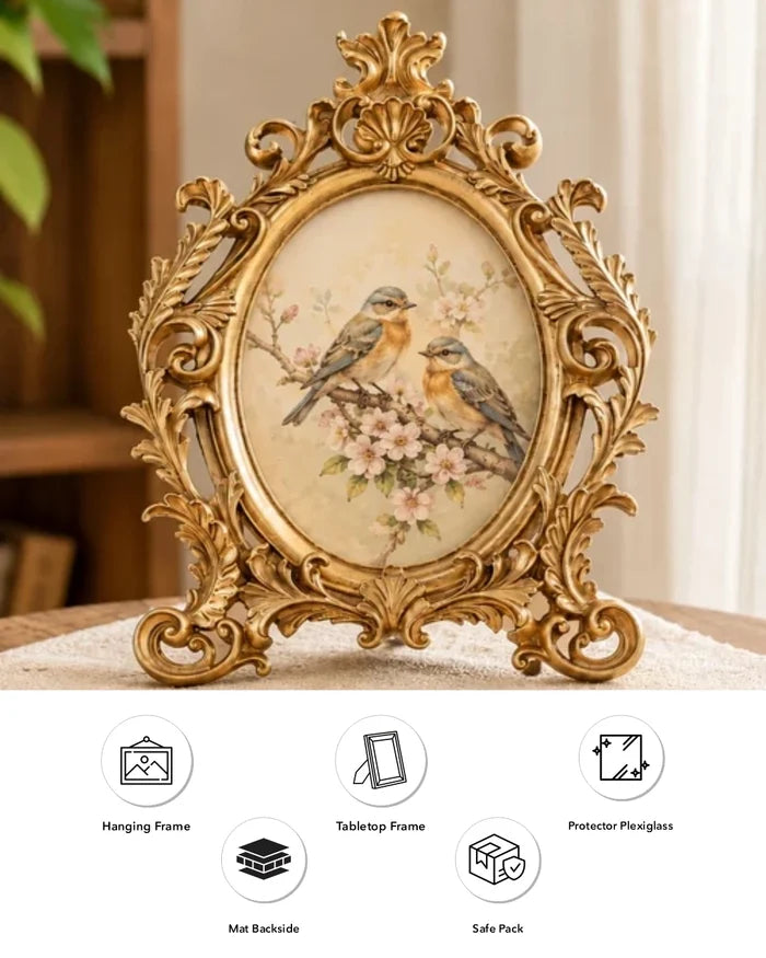 Ada - Oval Victorian Photo Frame
