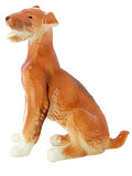Airedale Terrier Dog Sitting Lomonosov Porcelain Collectible Figurine