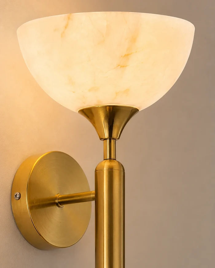 Alabaster Chalice Wall Light