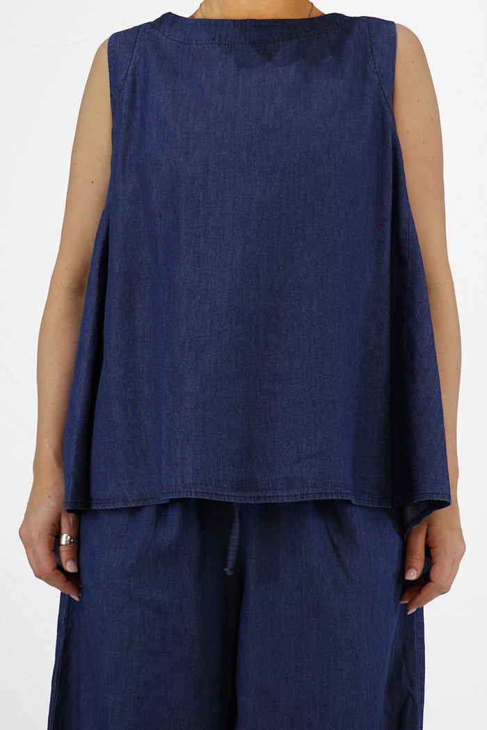 Amici by Baci Denim Swing Vest