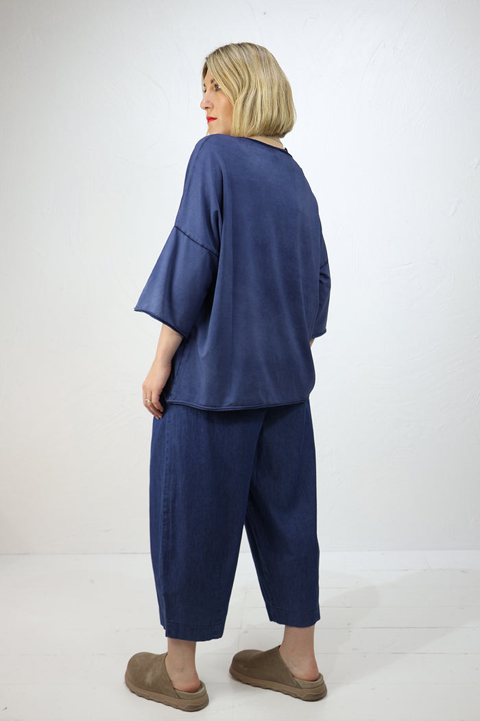 Amici by Baci Slouchy V-Neck 3/4 Sleeve Tee