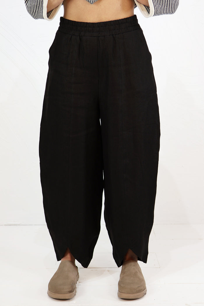 Amici by Baci V-Cut Linen Trousers - 2 Colours