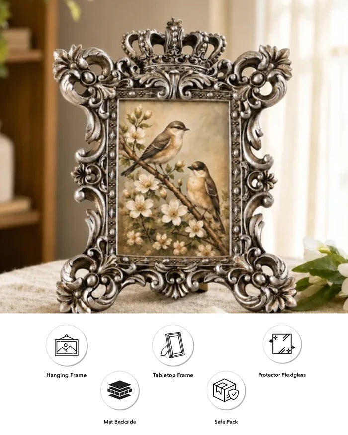 'Aristocrat' Photo Frame - Rustic Grey