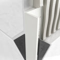 Atrim 8mm straight edge white PVC tile trim, 2.5m long, designed to protect exposed tile edges and provide a clean, professional finish to 8mm wall tiles.