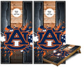 Auburn paint splash Cornhole Wraps