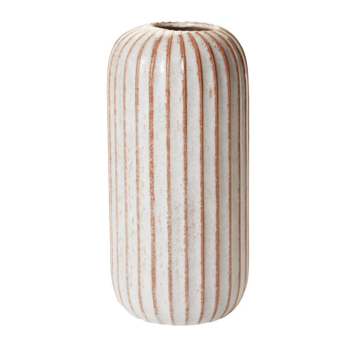 Beige Speckled Tube Vase
