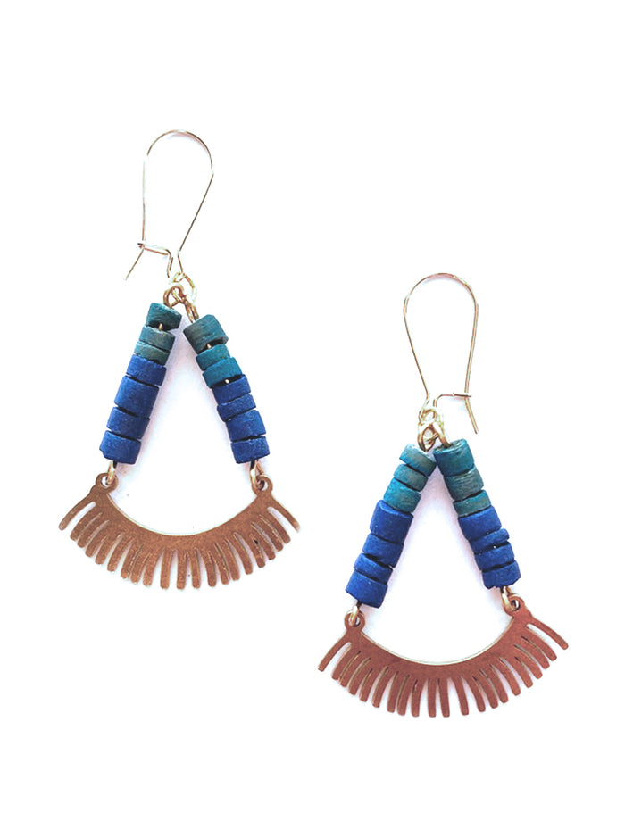 Blue Coco Lashes Earrings