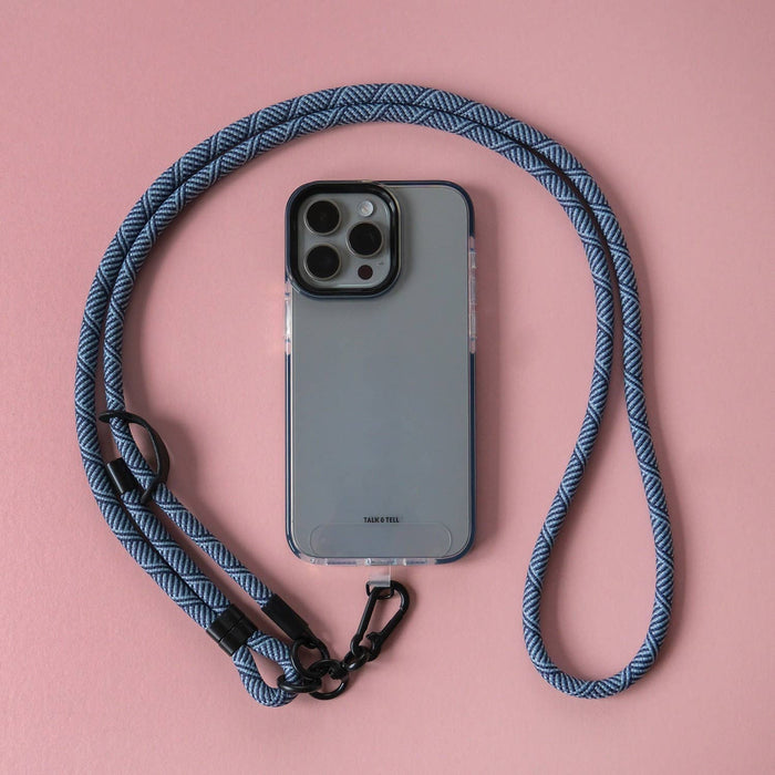 Blue Stripe Crossbody Lanyard Adjustable Phone Strap