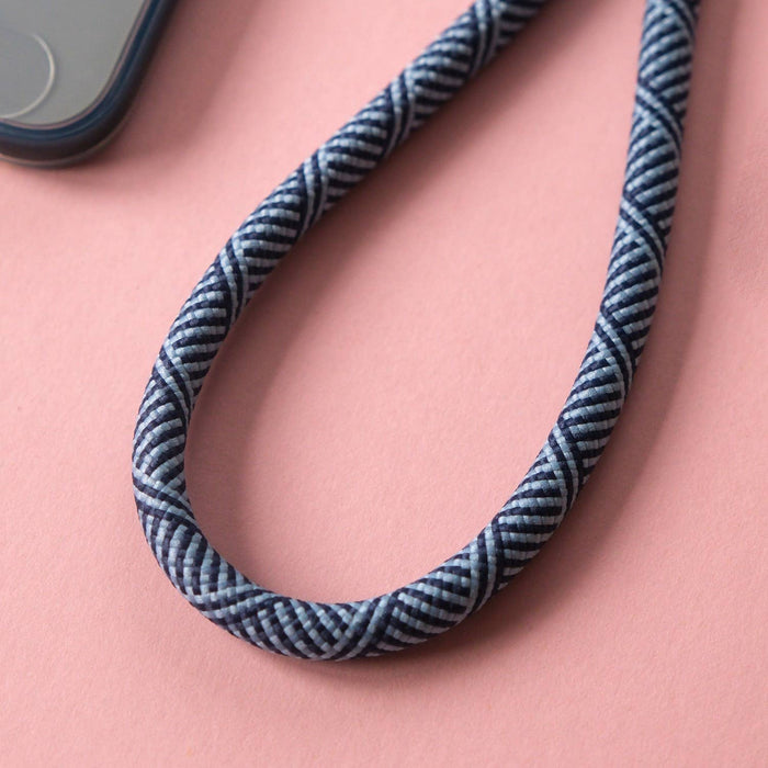 Blue Stripe Crossbody Lanyard Adjustable Phone Strap