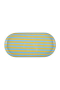 Blue + Yellow Striped Summer Tray - Large