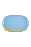 Blue + Yellow Striped Summer Tray - Small