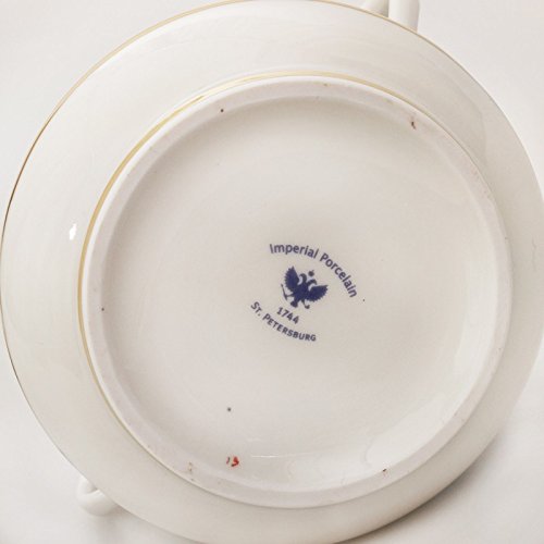 Bluebells Sugar Bowl. 10 Fl Oz. 22k Gold. Porcelain