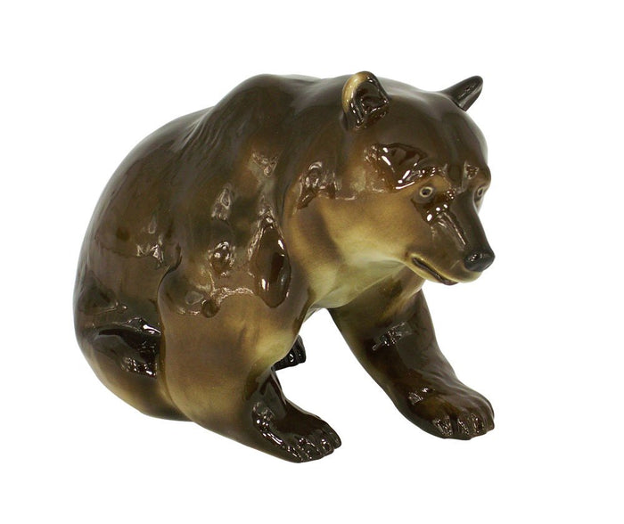 Brown Bear BIG & REAL Lomonosov Porcelain Collectible Figurine