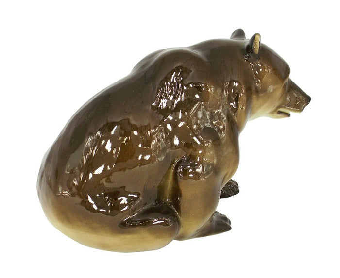 Brown Bear BIG & REAL Lomonosov Porcelain Collectible Figurine