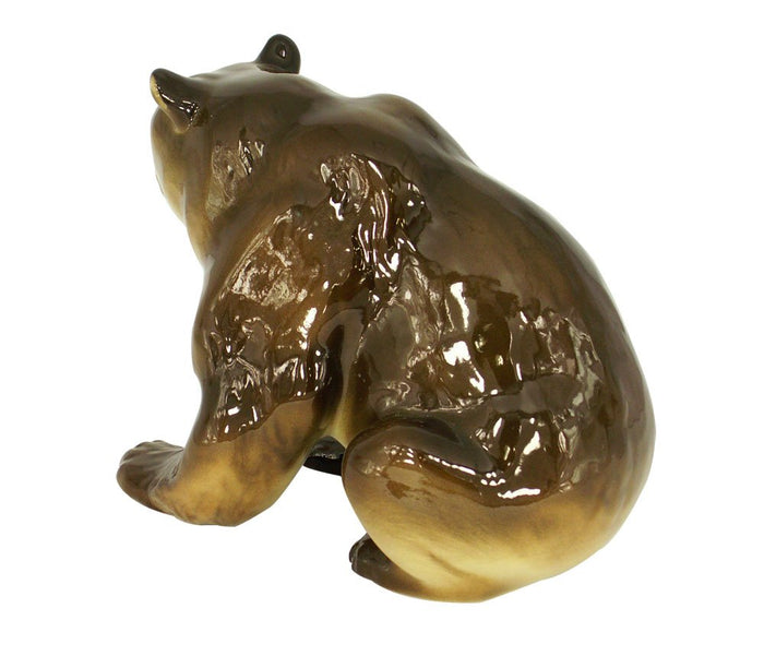 Brown Bear BIG & REAL Lomonosov Porcelain Collectible Figurine