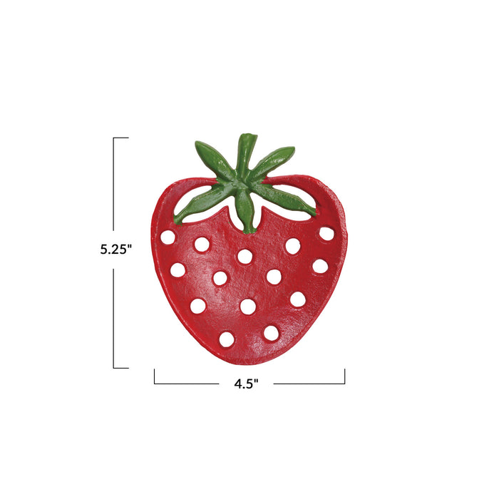 Cast Iron Strawberry Trivet