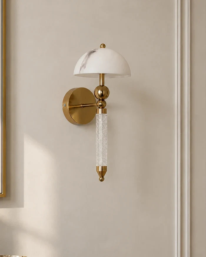 Celestine Alabaster Dome Wall Light