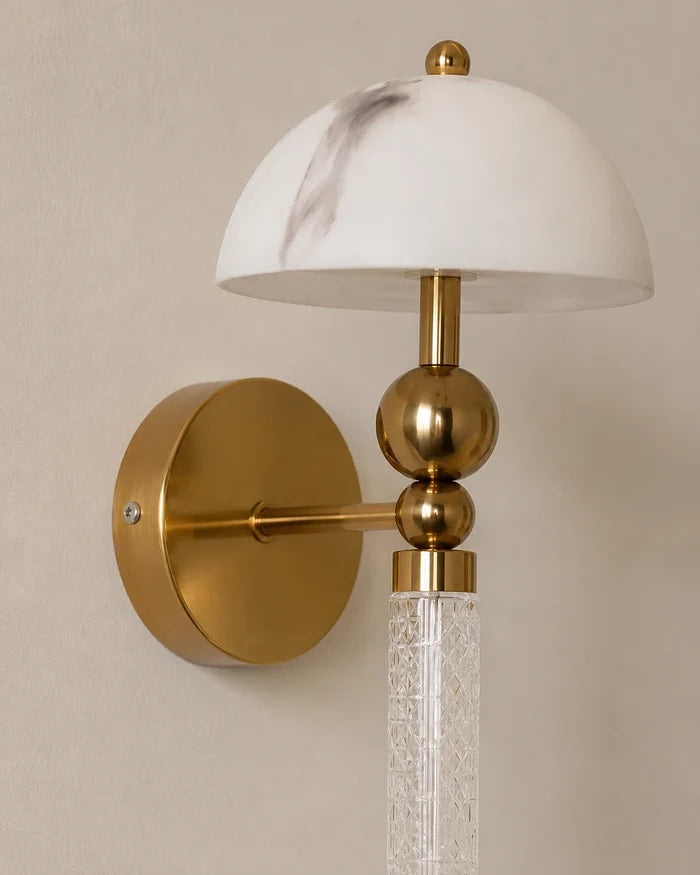 Celestine Alabaster Dome Wall Light