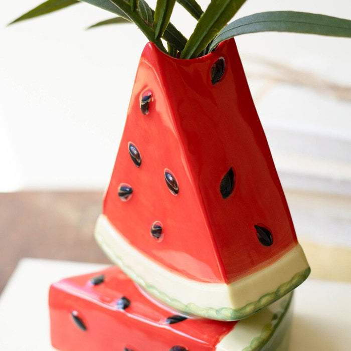 Ceramic Watermelon Bud Vase