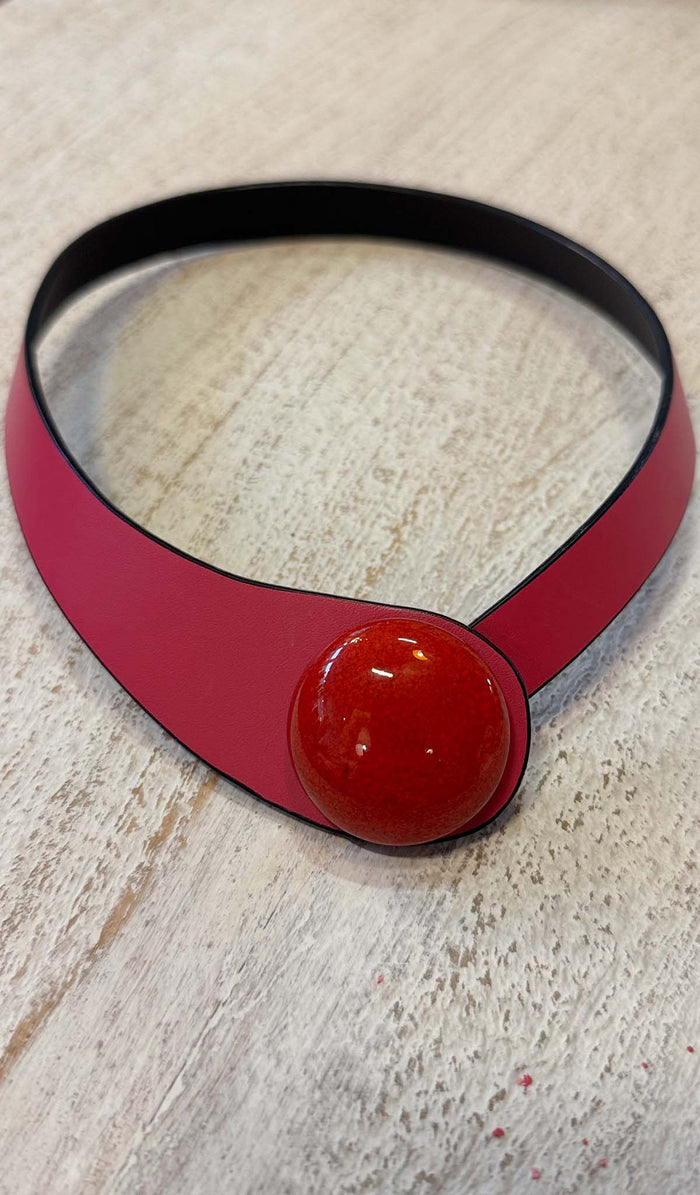 Ceraselle Ceramic Button Necklace - 6 Colours
