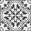 Chartwell Black/White 45 x 45cm Porcelain Pattern Tile - 1.22 sqm perbox