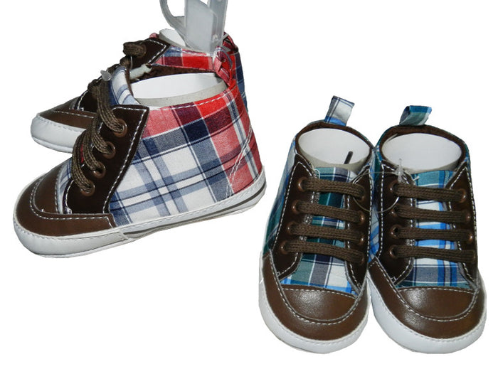 Checker Boys Pull Up Shoes