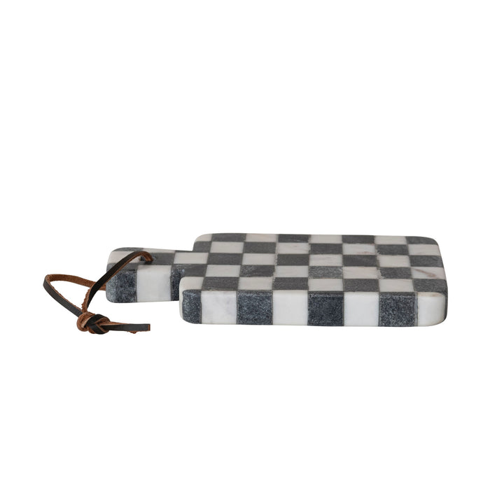 Checkered Marble Cheese Board