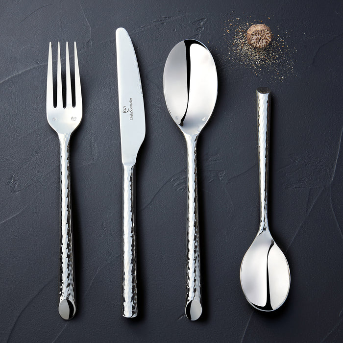 Chef & Sommelier FK829 Knox 7 1/2" 18/10 Stainless Steel Extra Heavy Weight Salad / Dessert Fork by Arc Cardinal - 12/Pack