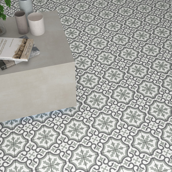 Chelsea Eden 45 x 45cm Porcelain Pattern Tile - 1.22 sqm perbox