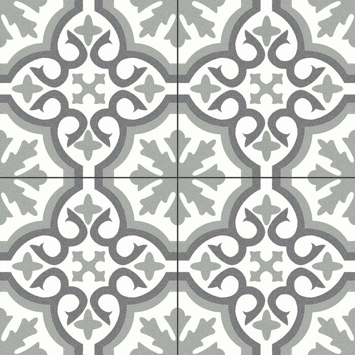 Chelsea Eden 45 x 45cm Porcelain Pattern Tile - 1.22 sqm perbox