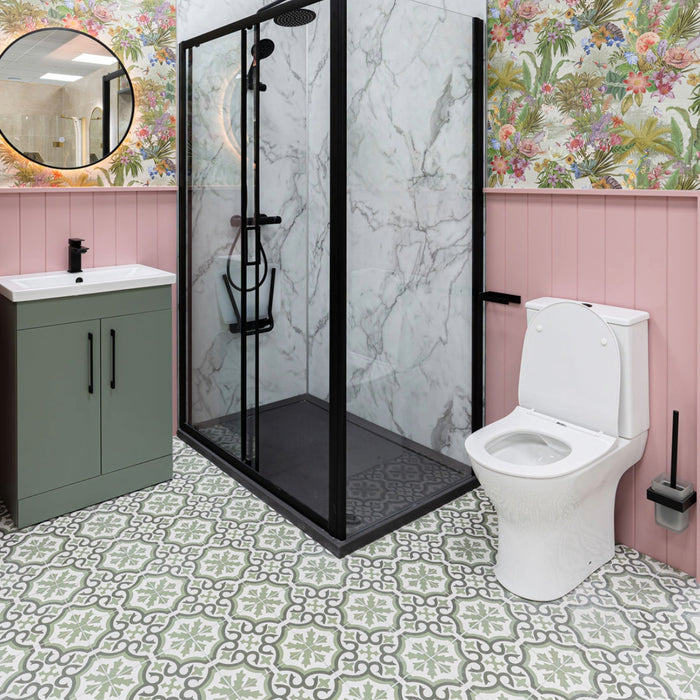 Chelsea Eden 45 x 45cm Porcelain Pattern Tile - 1.22 sqm perbox